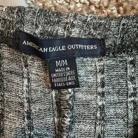 American Eagle Outfitters Gray, Long, Open Knit Cardigan- M - Picture 3 of 8
